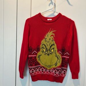 The Grinch Kids Unisex Red Grinch Sweater Size M